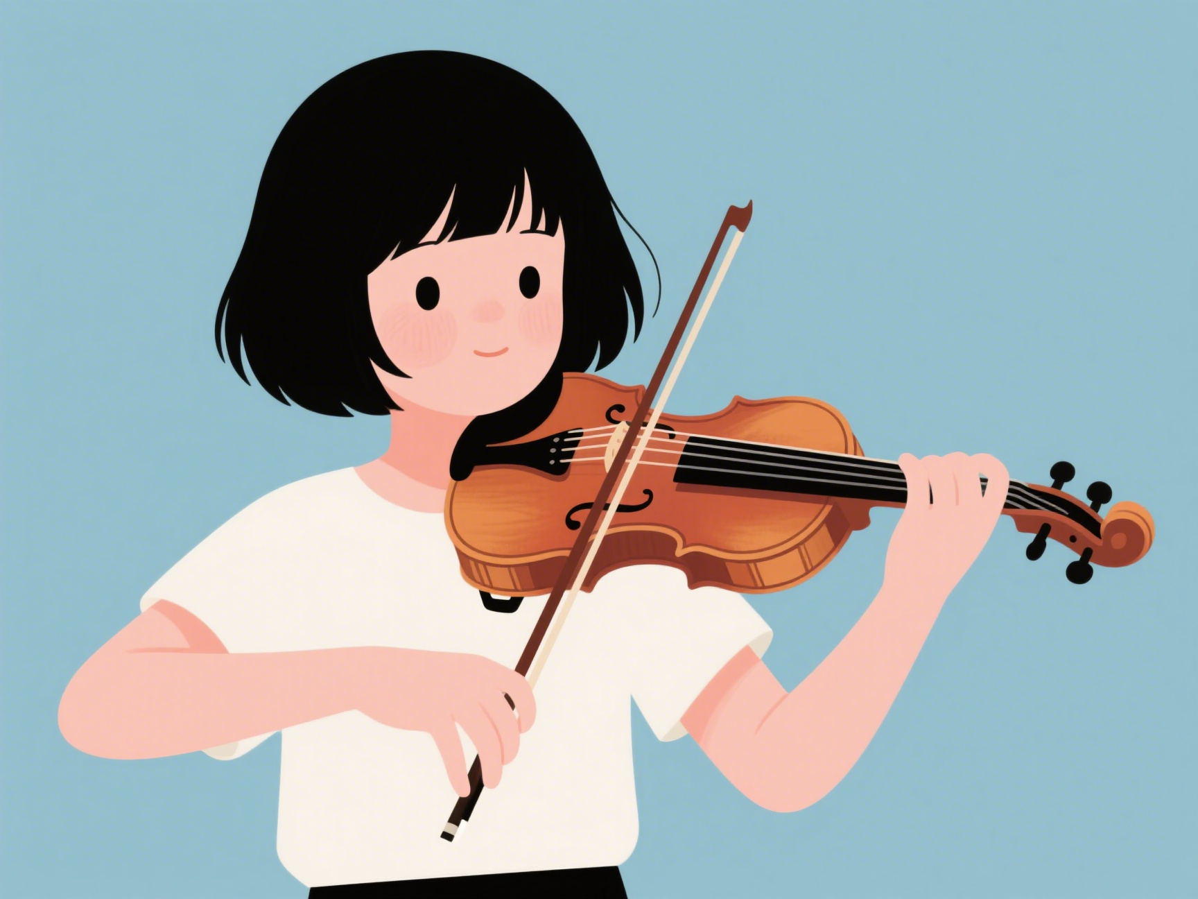 小提琴插画
